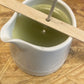 massage candle. soy wax, shea, cocoa and mango butter, hempseed oil & fragrance oil. 